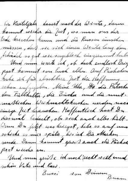 Feldpostbrief 8.1.43 Seite 10