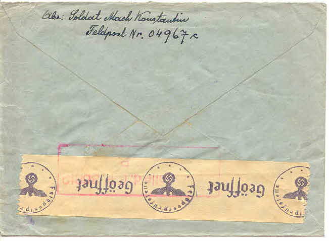 RS- FpNr. 04967 = 6.Kp. Inf. Rgt. 576 - 305.Infanterie Division -